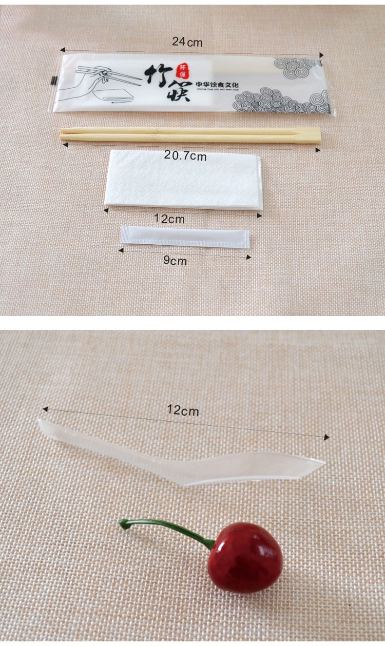 廠家批發(fā) 一次性筷子餐具套裝 四合一餐具用品 一次性湯勺四件套