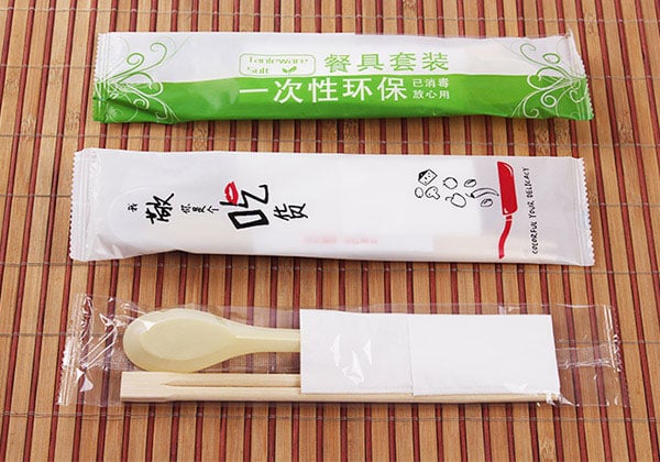 一次性環(huán)保湯勺四件套,高檔外賣(mài)打包餐具，深圳東莞餐具批發(fā)